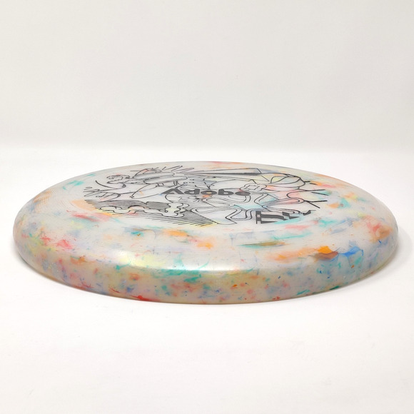 Wham-O Reflyer Frisbee 10.75" 170g w Adobe Logo Art Multicolor Tie Dye Recycled - Picture 10 of 16